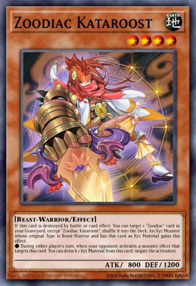 Zoodiac Kataroost Common MACR-EN027 Maximum Crisis Yugioh card