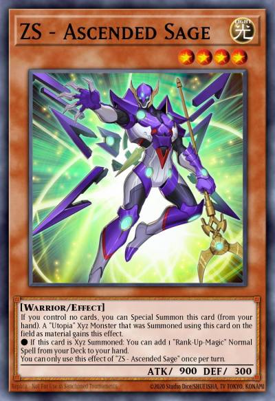 ZS - Ascended Sage Prismatic Secret Rare MP22-EN059 2022 Tin of the Pharaohs Gods Yugioh card