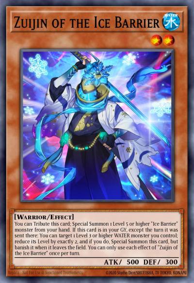 Zuijin of the Ice Barrier Ultra Rare SDFC-EN005 Structure Deck Freezing Chains Yugioh card