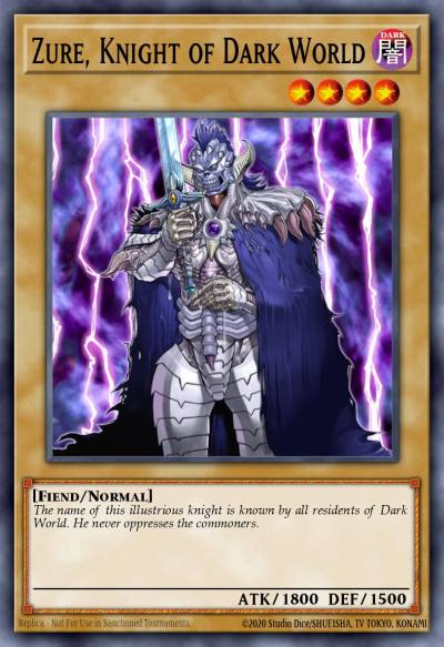 Zure Knight of Dark World Common DR04-EN061 Dark Revelation Volume 4 Yugioh card