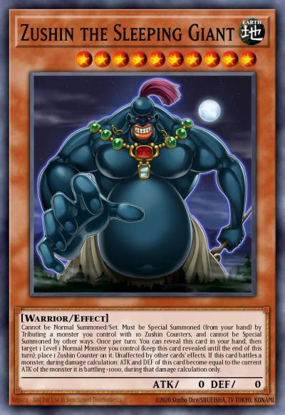 Zushin the Sleeping Giant Common DLCS-EN114 Dragons of Legend The Complete Series Yugioh card